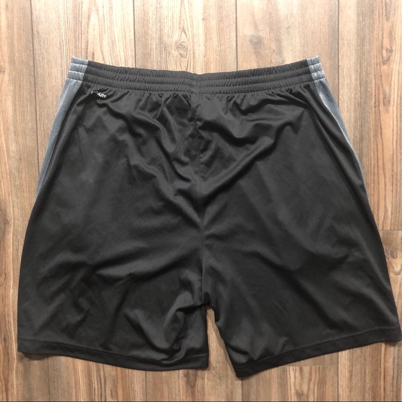 Black & Gray adidas ClimaLite Shorts - Picture 3 of 3